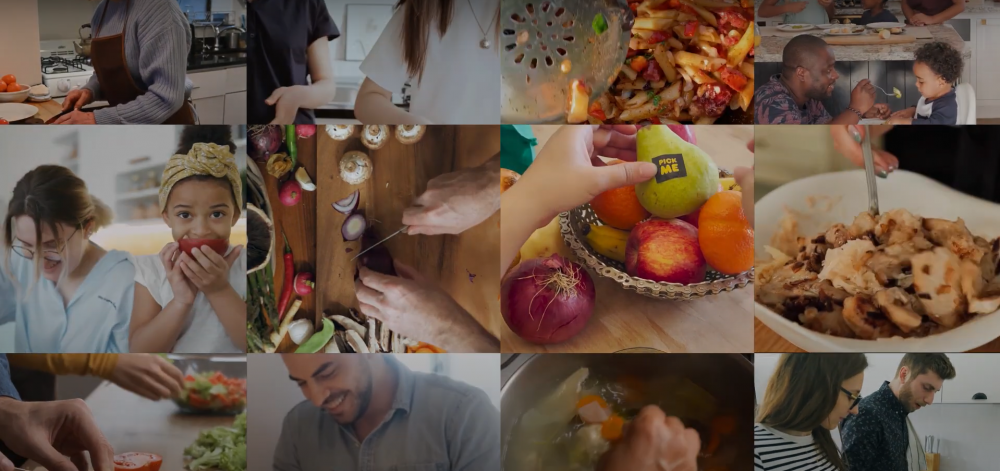 Use It Up video cover, a collage of images of the use it up tape