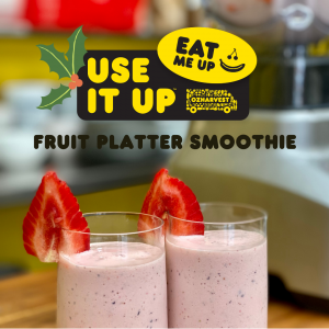 Recipe card for the Use It Up Fruit Platter Smoothie - click for the recipe