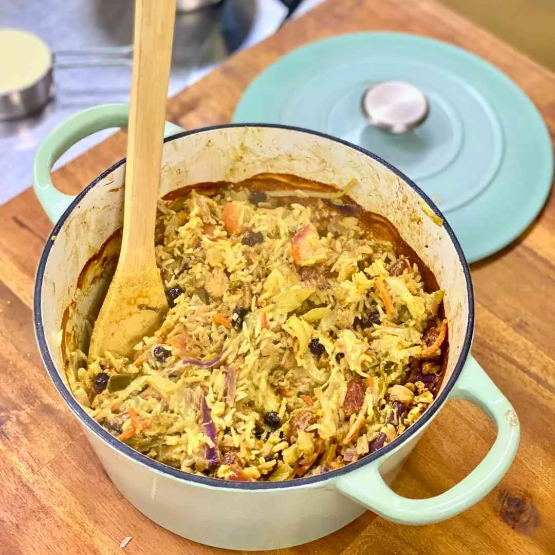 Coleslaw Cabbage Biryani