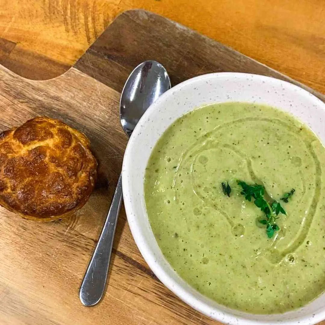 Floppy Broccoli Soup & Scones