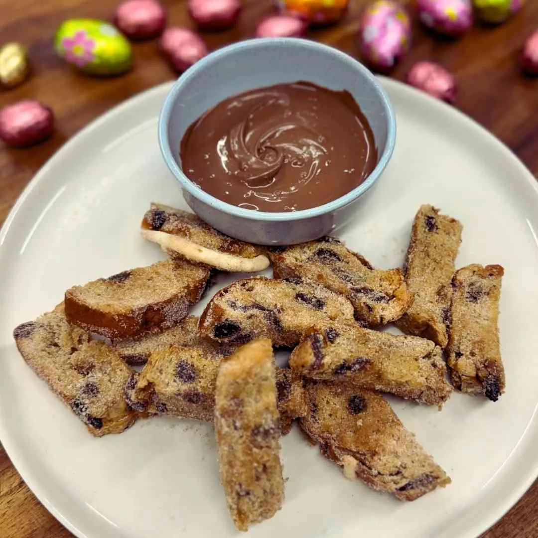 Hot Cross Bun Churros
