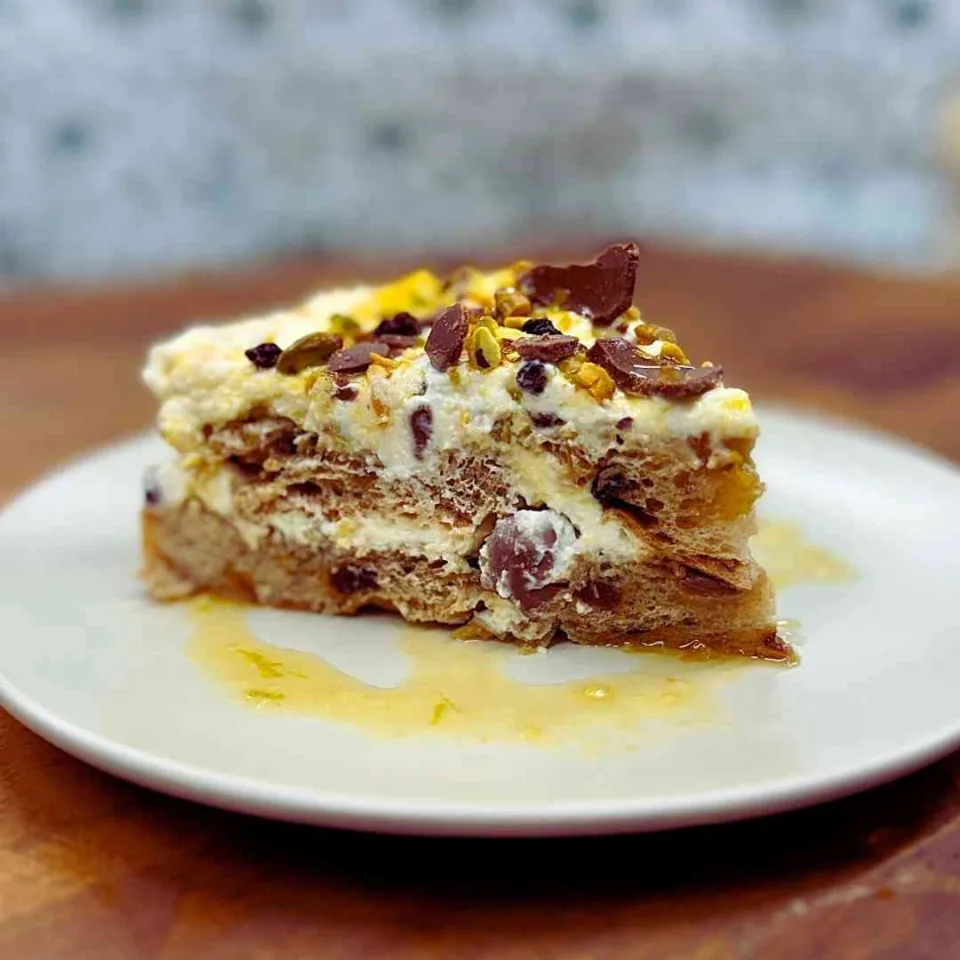 Orange and Ricotta Hot Cross Bun Cake