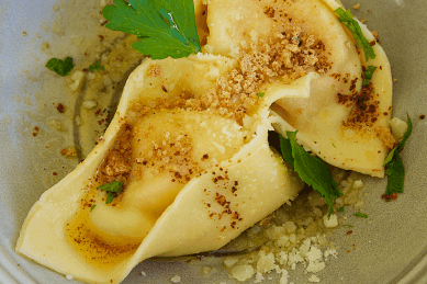 Leftover Chicken Ravioli